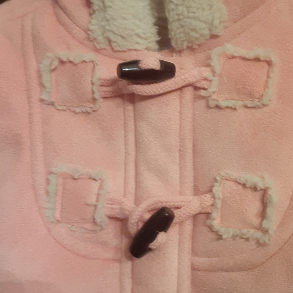 Old Navy faux suede hooded infant jacket - Picture 2 of 10